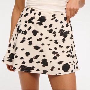 Abercrombie Cow Print Skort